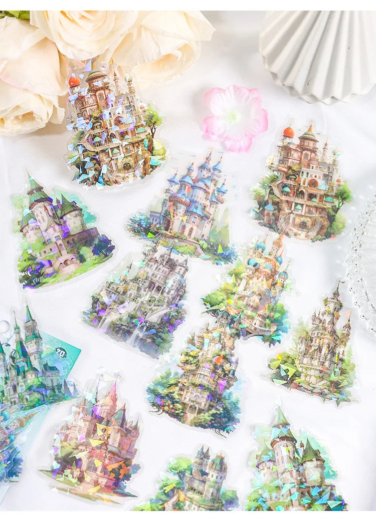 Aesthetic Cloud Castle Stickers