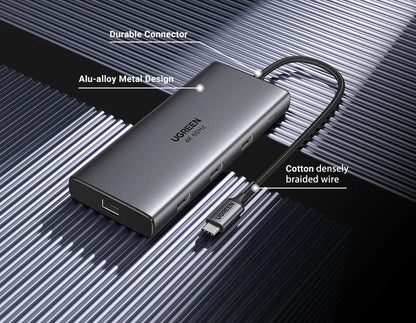 UGREEN 9-in-1 USB-C Hub – 4K@60Hz | 10Gbps | PD 100W